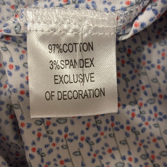 Tailorbyrd Blue Casual Button Down Shirt with Geometric Pattern - Picture 3 of 8